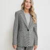 Gerry Weber Fein Karierter Blazer Mit Klassischem Schnitt -Feine Mode fein karierter blazer mit klassischem schnitt 110