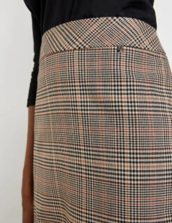 Gerry Weber Fein Karierter Bleistiftrock Mit Stretchkomfort -Feine Mode fein karierter bleistiftrock mit stretchkomfort 100