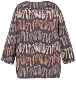 Fein Schimmernde 3/4 Arm Bluse -Feine Mode fein schimmernde 34 arm bluse 03