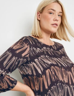 Fein Schimmernde 3/4 Arm Bluse -Feine Mode fein schimmernde 34 arm bluse 100