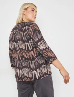 Fein Schimmernde 3/4 Arm Bluse -Feine Mode fein schimmernde 34 arm bluse 104