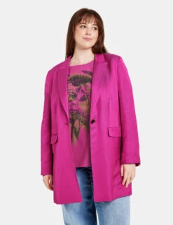 Fein Schimmernder Longblazer -Feine Mode fein schimmernder longblazer 01