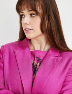 Fein Schimmernder Longblazer -Feine Mode fein schimmernder longblazer 100