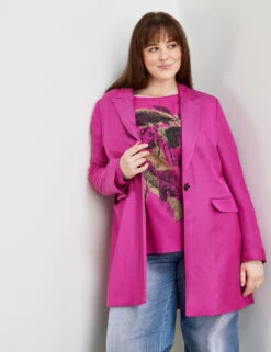 Fein Schimmernder Longblazer -Feine Mode fein schimmernder longblazer 102