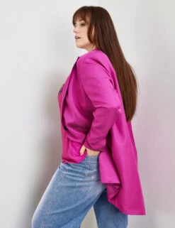 Fein Schimmernder Longblazer -Feine Mode fein schimmernder longblazer 104