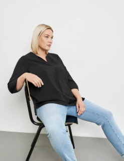 Feine 3/4 Arm Bluse -Feine Mode feine 34 arm bluse 102