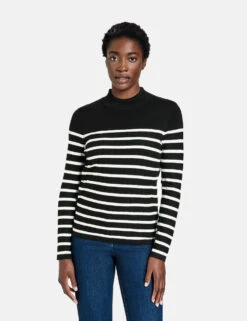 Gerry Weber Feinstrickpullover Mit Längsbiesen -Feine Mode feinstrickpullover mit laengsbiesen 01