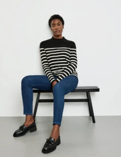 Gerry Weber Feinstrickpullover Mit Längsbiesen -Feine Mode feinstrickpullover mit laengsbiesen 102