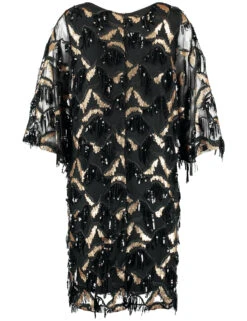 Taifun Festliches Kleid Mit Pailletten-Zier -Feine Mode festliches kleid mit pailletten zier 03