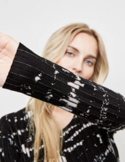 Taifun Figurbetonter Pullover Mit Strickmuster -Feine Mode figurbetonter pullover mit strickmuster 100