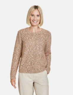 Gerry Weber Flauschiger Pullover In Bouclé-Optik -Feine Mode flauschiger pullover in boucl optik 01