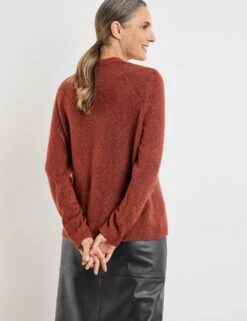 Gerry Weber Flauschiger Pullover Mit Ajour-Details -Feine Mode flauschiger pullover mit ajour details 104