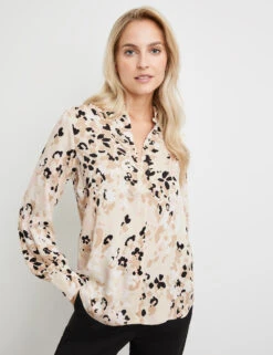 Taifun Fließende Bluse Mit Allover-Dessin