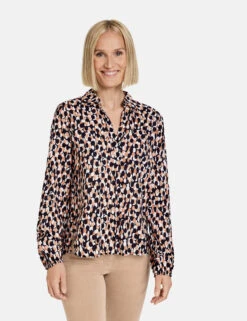Gerry Weber Fließende Langarmbluse Mit Allover-Muster 15 Gerry Weber Fließende Langarmbluse Mit Allover-Muster -Feine Mode fliessende langarmbluse mit allover muster 01