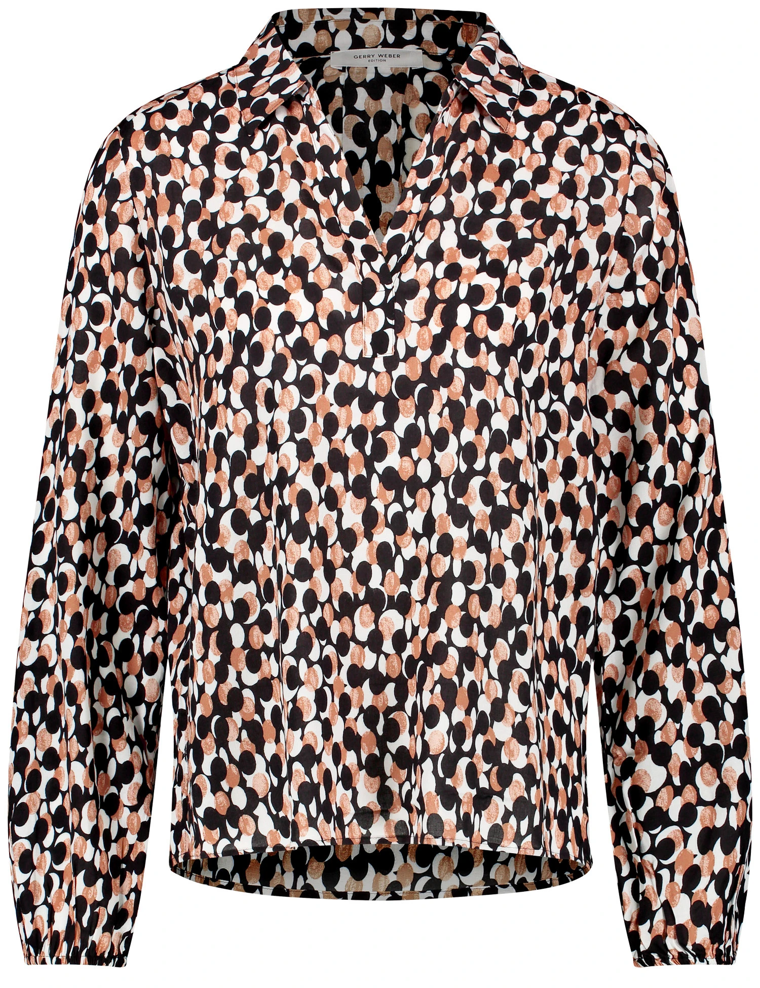 Gerry Weber Fließende Langarmbluse Mit Allover-Muster 4 Gerry Weber Fließende Langarmbluse Mit Allover-Muster - Image 2