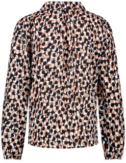 Gerry Weber Fließende Langarmbluse Mit Allover-Muster 11 Gerry Weber Fließende Langarmbluse Mit Allover-Muster -Feine Mode fliessende langarmbluse mit allover muster 03