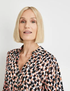 Gerry Weber Fließende Langarmbluse Mit Allover-Muster 12 Gerry Weber Fließende Langarmbluse Mit Allover-Muster -Feine Mode fliessende langarmbluse mit allover muster 100