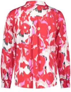 Taifun Fließende Langarmbluse Mit Allover-Print -Feine Mode fliessende langarmbluse mit allover print 03