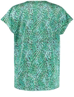 Gerry Weber Fließendes Blusenshirt Mit Allover-Print -Feine Mode fliessendes blusenshirt mit allover print 03