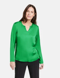 Gerry Weber Fließendes Langarm Blusenshirt -Feine Mode fliessendes langarm blusenshirt 01