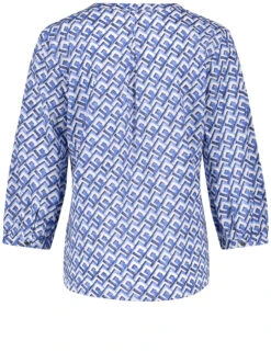 Gerry Weber Gemusterte 3/4 Arm Bluse -Feine Mode gemusterte 34 arm bluse 03
