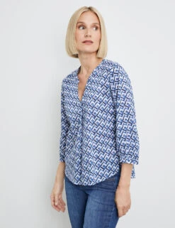 Gerry Weber Gemusterte 3/4 Arm Bluse
