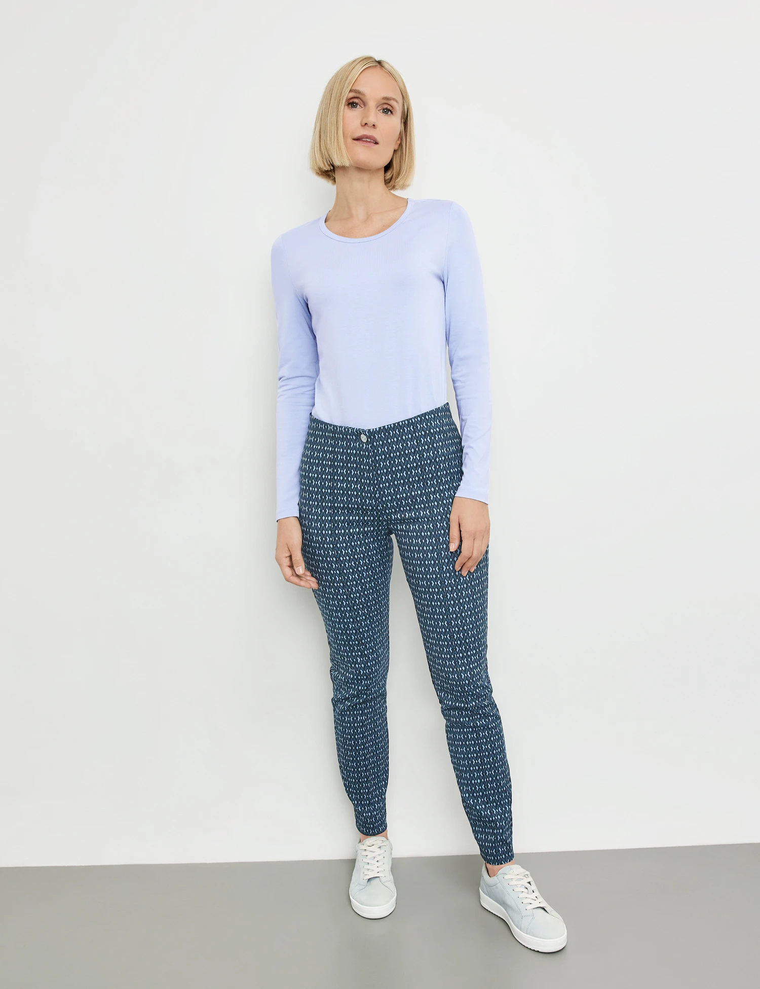 Gerry Weber Gemusterte 7/8 Hose Slim Fit 3 Gerry Weber Gemusterte 7/8 Hose Slim Fit