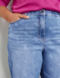 Gemusterte 7/8 Jeans Jenny -Feine Mode gemusterte 78 jeans jenny 100