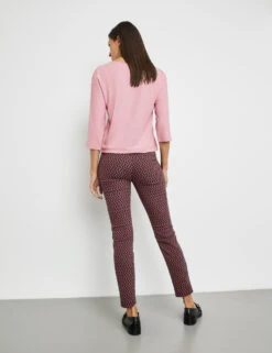 Gerry Weber Gemusterte 7/8 Stretchhose Slim Fit -Feine Mode gemusterte 78 stretchhose slim fit 104