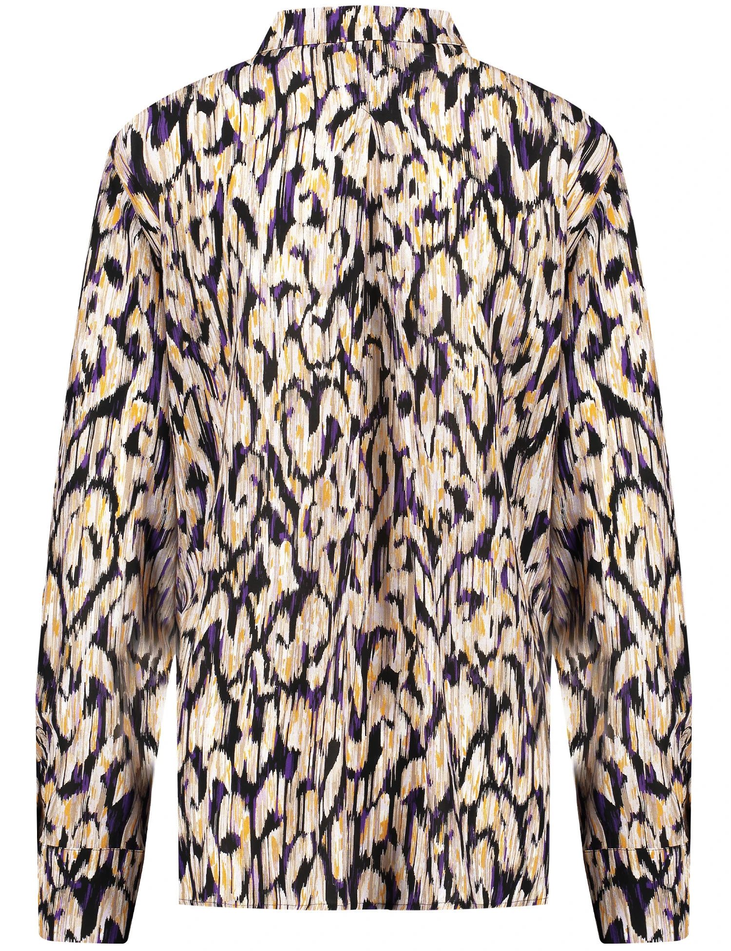 Gerry Weber Gemusterte Hemdbluse Mit Seitenschlitzen 5 Gerry Weber Gemusterte Hemdbluse Mit Seitenschlitzen - Image 3