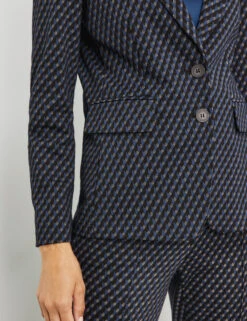 Gerry Weber Gemusterter Blazer Mit Pattentaschen 12 Gerry Weber Gemusterter Blazer Mit Pattentaschen -Feine Mode gemusterter blazer mit pattentaschen 100