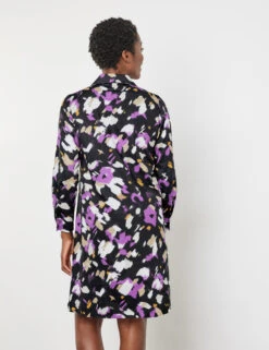 Gerry Weber Gemustertes Blusenkleid Mit Armriegel -Feine Mode gemustertes blusenkleid mit armriegel 104