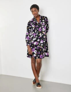 Gerry Weber Gemustertes Blusenkleid Mit Armriegel