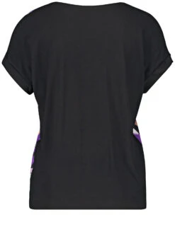 Gerry Weber Gemustertes Blusenshirt Mit Material-Patch -Feine Mode gemustertes blusenshirt mit material patch 03