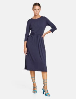 Taifun Gemustertes Jerseykleid Mit Wickeloptik -Feine Mode gemustertes jerseykleid mit wickeloptik 01