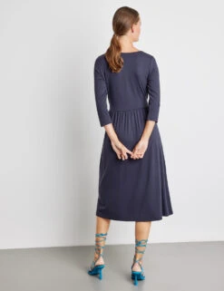 Taifun Gemustertes Jerseykleid Mit Wickeloptik -Feine Mode gemustertes jerseykleid mit wickeloptik 104