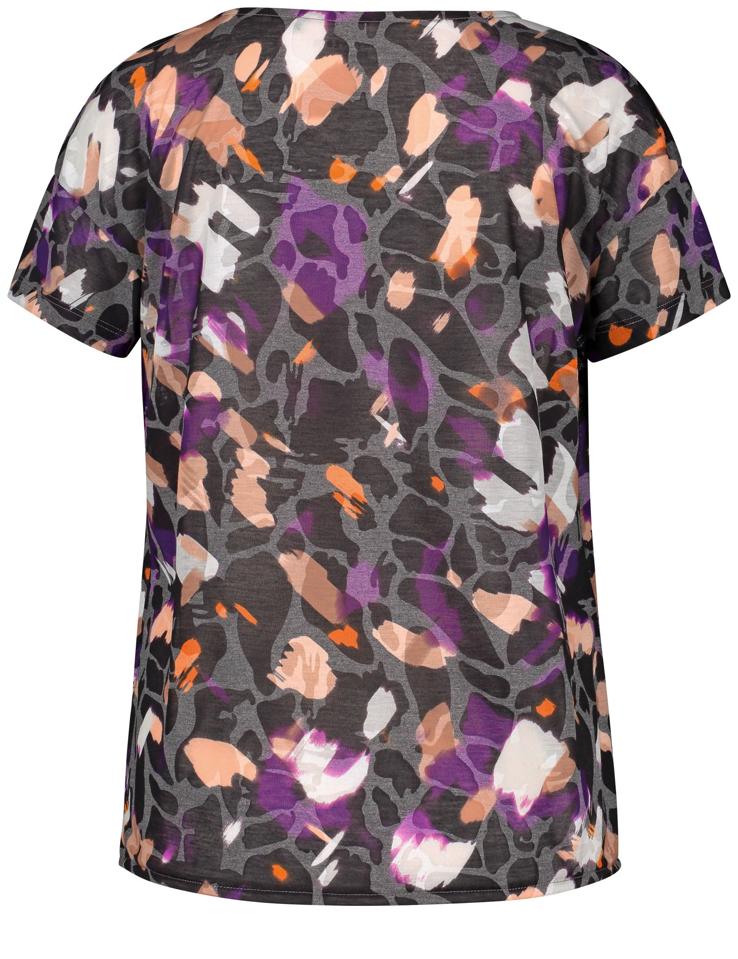 Gerry Weber Gemustertes Kurzarmshirt Mit Elastischem Saum 5 Gerry Weber Gemustertes Kurzarmshirt Mit Elastischem Saum - Image 3