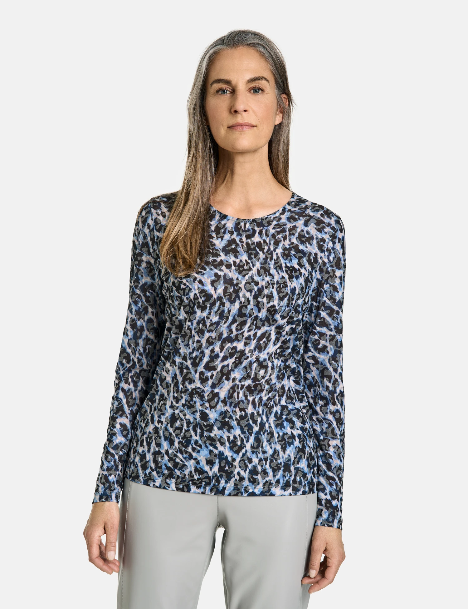 Gerry Weber Gemustertes Langarmshirt Mit Ausbrenner-Qualität 9 Gerry Weber Gemustertes Langarmshirt Mit Ausbrenner-Qualität - Image 7