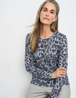 Gerry Weber Gemustertes Langarmshirt Mit Ausbrenner-Qualität 13 Gerry Weber Gemustertes Langarmshirt Mit Ausbrenner-Qualität -Feine Mode gemustertes langarmshirt mit ausbrenner qualitaet 102