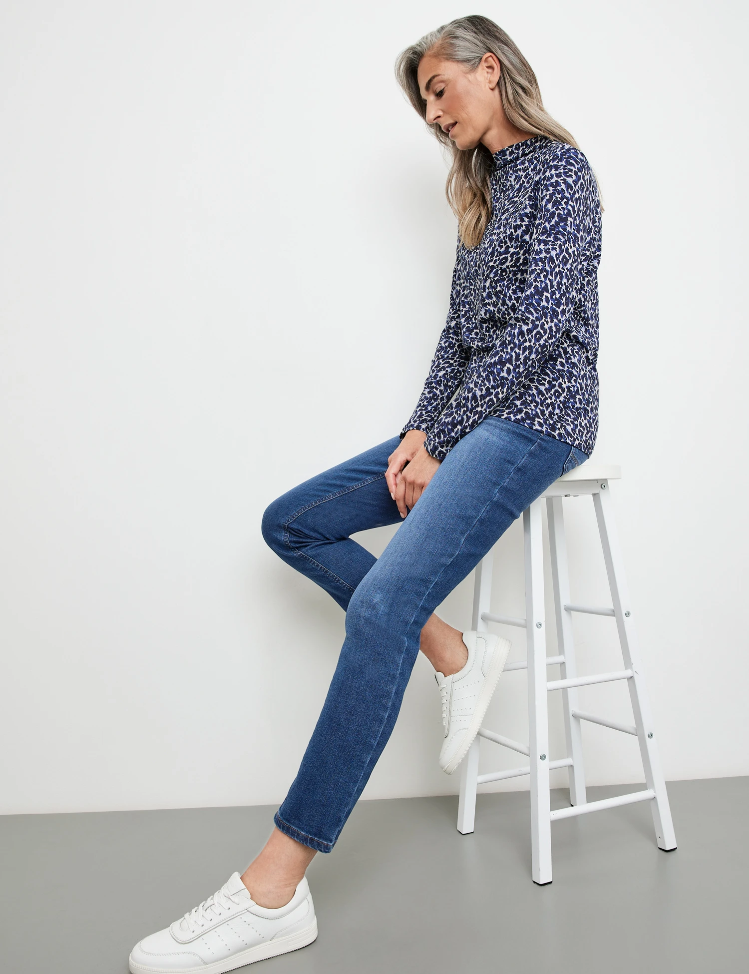 Gerry Weber Gemustertes Langarmshirt Mit Turtleneck 7 Gerry Weber Gemustertes Langarmshirt Mit Turtleneck - Image 5