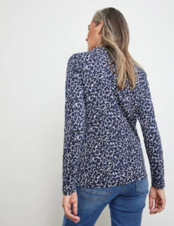 Gerry Weber Gemustertes Langarmshirt Mit Turtleneck 14 Gerry Weber Gemustertes Langarmshirt Mit Turtleneck -Feine Mode gemustertes langarmshirt mit turtleneck 104