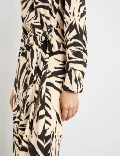 Taifun Gemustertes Wickelkleid -Feine Mode gemustertes wickelkleid 100