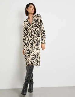 Taifun Gemustertes Wickelkleid