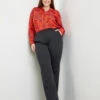 Gepflegte Hose Mit Weitem Bein Greta -Feine Mode gepflegte hose mit weitem bein greta 110