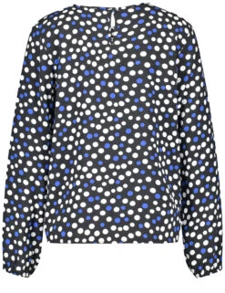 Taifun Gepunktetes Blusenshirt Mit Elastischem Ärmelsaum 10 Taifun Gepunktetes Blusenshirt Mit Elastischem Ärmelsaum -Feine Mode gepunktetes blusenshirt mit elastischem aermelsaum 03