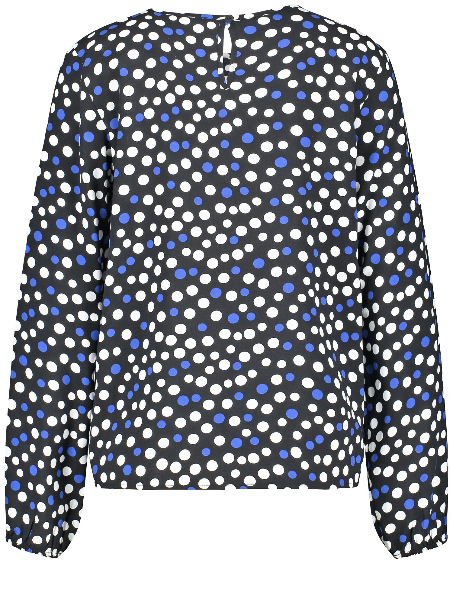 Taifun Gepunktetes Blusenshirt Mit Elastischem Ärmelsaum 5 Taifun Gepunktetes Blusenshirt Mit Elastischem Ärmelsaum - Image 3