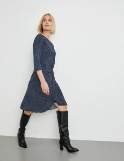 Gerry Weber Gepunktetes Kleid Mit Knotendetail 13 Gerry Weber Gepunktetes Kleid Mit Knotendetail -Feine Mode gepunktetes kleid mit knotendetail 102