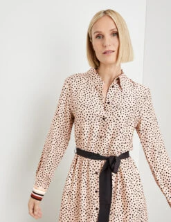 Gerry Weber Gepunktetes Midikleid Mit Taillenband 12 Gerry Weber Gepunktetes Midikleid Mit Taillenband -Feine Mode gepunktetes midikleid mit taillenband 100