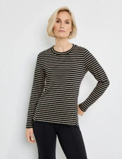 Gerry Weber Geringeltes 3/4 Arm Shirt