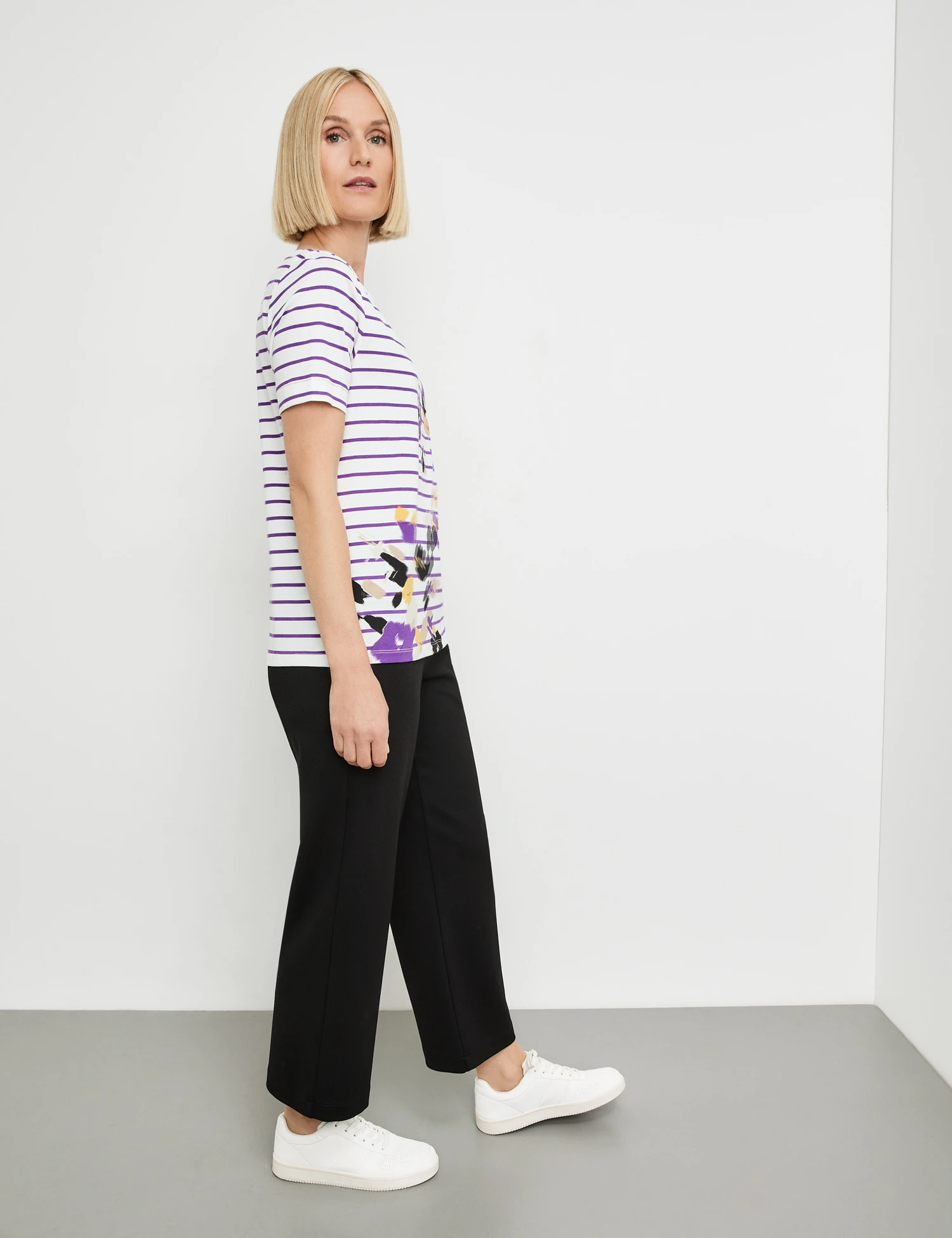 Gerry Weber Geringeltes Halbarmshirt Mit Steinchendekor 7 Gerry Weber Geringeltes Halbarmshirt Mit Steinchendekor - Image 5